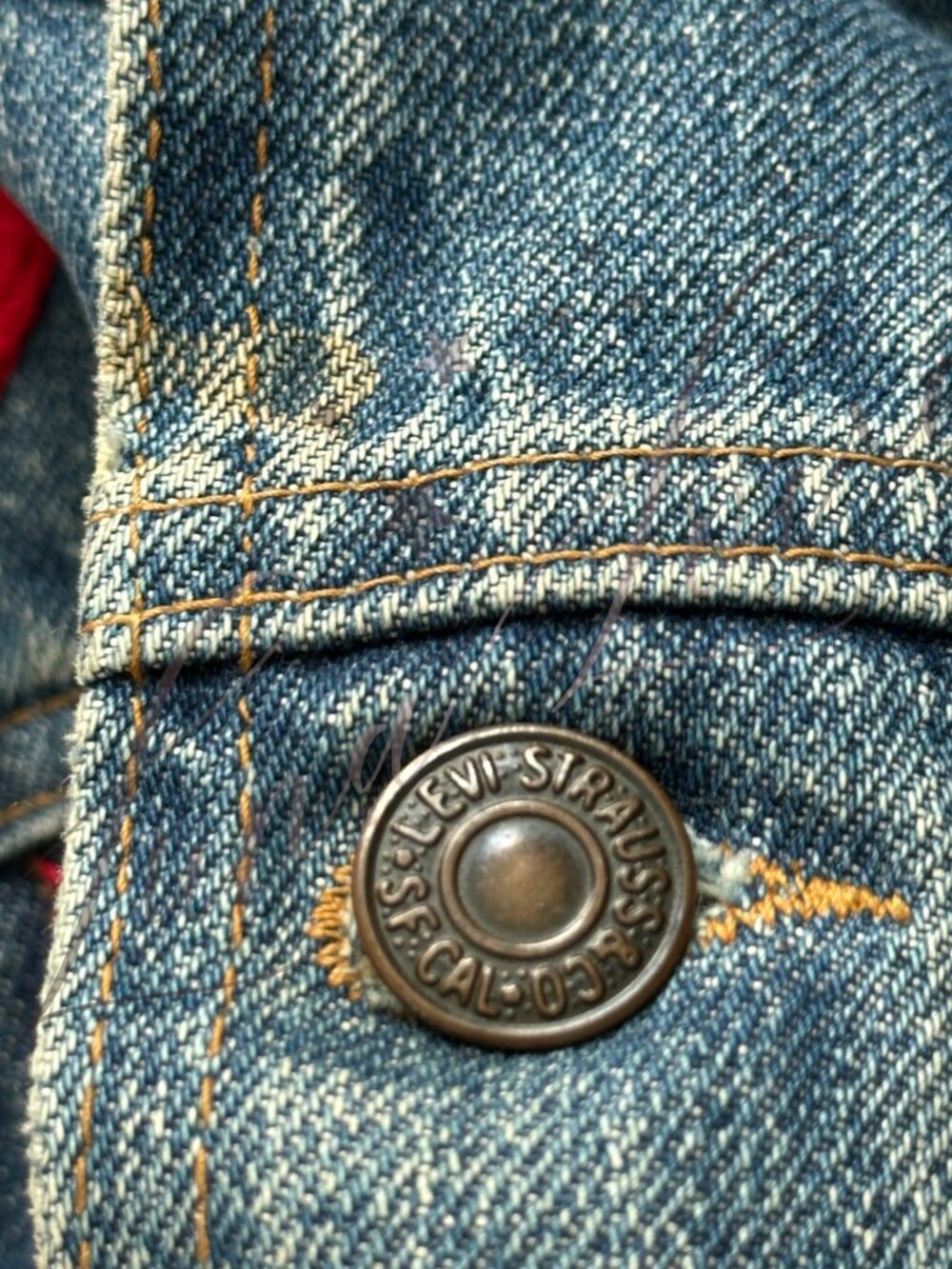 FREE PEOPLE x Levi's Embroidered Denim Jacket - EXCLUSIVE! - Picture 12 of 13